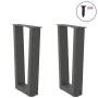 Patas para mesa de comedor en forma de V 2 uds antracita acero by , Table legs - Ref: Foro24-4012626, Price: 59,60 €, Discoun...