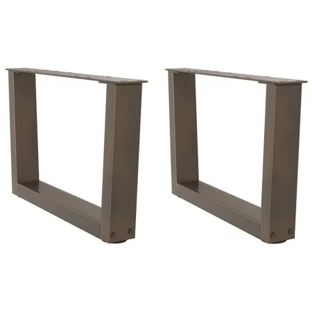 Patas para mesa de comedor en forma de V 2 uds acero natural by , Table legs - Ref: Foro24-4012611, Price: 59,62 €, Discount: %