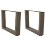 Patas para mesa de comedor en forma de V 2 uds acero natural by , Table legs - Ref: Foro24-4012611, Price: 59,62 €, Discount: %