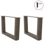 Patas para mesa de comedor en forma de V 2 uds acero natural by , Table legs - Ref: Foro24-4012611, Price: 59,62 €, Discount: %