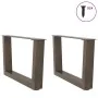 Patas para mesa de comedor en forma de V 2 uds acero natural by , Table legs - Ref: Foro24-4012611, Price: 59,62 €, Discount: %