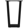 Patas para mesa de comedor en forma de V 2 uds acero negro by , Table legs - Ref: Foro24-4012624, Price: 56,16 €, Discount: %