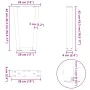 Patas para mesa de comedor en forma de V 2 uds acero negro by , Table legs - Ref: Foro24-4012624, Price: 56,16 €, Discount: %