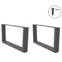 Patas para mesa comedor forma V 2 uds antracita 70x(30-31,3) cm by , Table legs - Ref: Foro24-4012618, Price: 70,35 €, Discou...