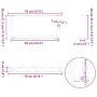 Patas para mesa comedor forma V 2 uds antracita 70x(30-31,3) cm by , Table legs - Ref: Foro24-4012618, Price: 70,35 €, Discou...