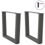 Patas para mesa de comedor en forma de V 2 uds antracita acero by , Table legs - Ref: Foro24-4012630, Price: 66,01 €, Discoun...