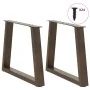 Patas para mesa de comedor forma de V 2 uds acero natural acero de , Patas para mesas - Ref: Foro24-4012555, Precio: 70,40 €,...