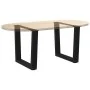 Patas para mesa de comedor forma V 2 uds negro 60x(42-43,3) cm de , Patas para mesas - Ref: Foro24-4012632, Precio: 70,35 €, ...