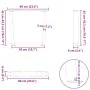 Patas para mesa de comedor forma V 2 uds negro 60x(42-43,3) cm de , Patas para mesas - Ref: Foro24-4012632, Precio: 70,35 €, ...