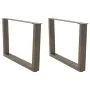 Patas para mesa de comedor forma de V 2 uds acero natural acero von , Tischbeine - Ref: Foro24-4012639, Preis: 71,23 €, Rabat...