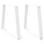 Patas para mesa de comedor forma V 2 uds blanco 70x(72-73,3) cm by , Table legs - Ref: Foro24-4012569, Price: 98,24 €, Discou...
