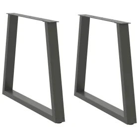 Patas para mesa de comedor en forma de V 2 uds antracita acero by , Table legs - Ref: Foro24-4012574, Price: 99,33 €, Discoun...