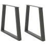 Patas para mesa de comedor en forma de V 2 uds antracita acero by , Table legs - Ref: Foro24-4012574, Price: 99,33 €, Discoun...