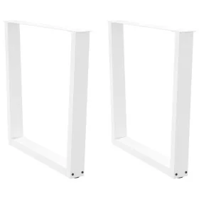 Patas para mesa de comedor en forma de V 2 uds acero blanco by , Table legs - Ref: Foro24-4012653, Price: 103,59 €, Discount: %