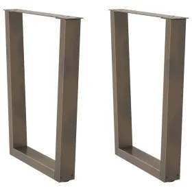 Patas para mesa de comedor en forma de V 2 uds acero natural by , Table legs - Ref: Foro24-4012647, Price: 95,09 €, Discount: %