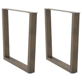 Patas para mesa de comedor en forma de V 2 uds acero natural by , Table legs - Ref: Foro24-4012651, Price: 98,77 €, Discount: %