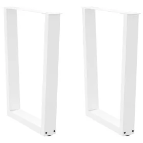 Patas para mesa de comedor forma V 2 uds blanco 70x(72-73,3) cm von , Tischbeine - Ref: Foro24-4012645, Preis: 95,12 €, Rabat...