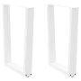 Patas para mesa de comedor forma V 2 uds blanco 70x(72-73,3) cm by , Table legs - Ref: Foro24-4012645, Price: 95,12 €, Discou...