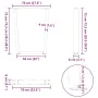 Patas para mesa de comedor forma V 2 uds blanco 70x(72-73,3) cm by , Table legs - Ref: Foro24-4012645, Price: 95,12 €, Discou...