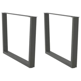 Patas para mesa comedor forma V 2uds antracita 100x(72-73,3) cm de , Patas para mesas - Ref: Foro24-4012658, Precio: 109,61 €...