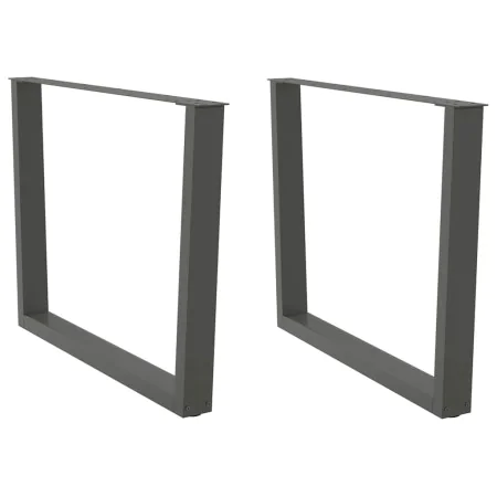Patas para mesa comedor forma V 2uds antracita 100x(72-73,3) cm de , Patas para mesas - Ref: Foro24-4012658, Precio: 109,58 €...