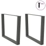 Patas para mesa comedor forma V 2uds antracita 100x(72-73,3) cm de , Patas para mesas - Ref: Foro24-4012658, Precio: 109,58 €...