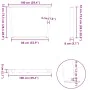 Patas para mesa comedor forma V 2uds antracita 100x(72-73,3) cm de , Patas para mesas - Ref: Foro24-4012658, Precio: 109,58 €...