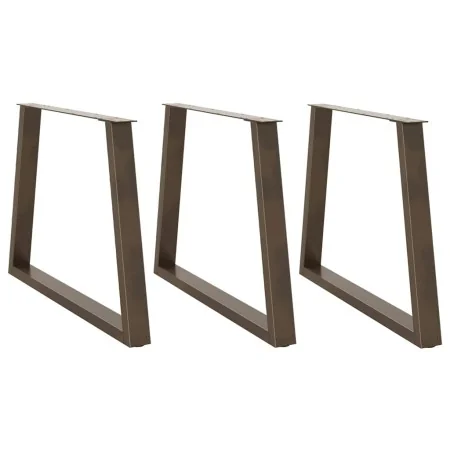 Patas para mesa de comedor en forma de V 3 uds acero natural by , Table legs - Ref: Foro24-4012595, Price: 154,41 €, Discount: %