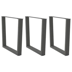 Patas para mesa de comedor en forma de V 3 uds antracita acero by , Table legs - Ref: Foro24-4012666, Price: 141,86 €, Discou...
