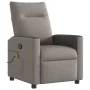 Sillón de masaje reclinable de tela gris taupé by , Armchairs - Ref: Foro24-4104837, Price: 215,69 €, Discount: %
