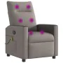 Sillón de masaje reclinable de tela gris taupé by , Armchairs - Ref: Foro24-4104837, Price: 215,69 €, Discount: %