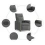 Sillón reclinable de tela gris oscuro de , Sillones - Ref: Foro24-4104840, Precio: 196,99 €, Descuento: %