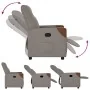Sillón reclinable de tela gris taupe by , Armchairs - Ref: Foro24-4104814, Price: 196,81 €, Discount: %
