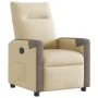 Sillón reclinable de tela crema by , Armchairs - Ref: Foro24-4104842, Price: 186,50 €, Discount: %