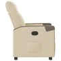 Sillón reclinable de tela crema by , Armchairs - Ref: Foro24-4104842, Price: 186,50 €, Discount: %