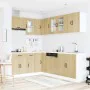 Mueble cocina Kalmar roble sonoma 11 pzas madera contrachapada by , Kitchen cabinets - Ref: Foro24-3314884, Price: 661,68 €, ...