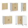 Mueble cocina Kalmar roble sonoma 11 pzas madera contrachapada by , Kitchen cabinets - Ref: Foro24-3314884, Price: 661,68 €, ...