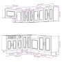 Mueble cocina Kalmar roble sonoma 11 pzas madera contrachapada by , Kitchen cabinets - Ref: Foro24-3314884, Price: 661,68 €, ...