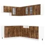 Mueble cocina Kalmar roble ahumado 11 pzas madera contrachapada de , Armarios de cocina - Ref: Foro24-3314886, Precio: 695,92...