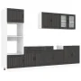 Mueble de cocina Kalmar negra 7 piezas madera contrachapada de , Armarios de cocina - Ref: Foro24-3314742, Precio: 612,94 €, ...