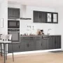 Mueble de cocina Kalmar negra 7 piezas madera contrachapada de , Armarios de cocina - Ref: Foro24-3314742, Precio: 612,94 €, ...