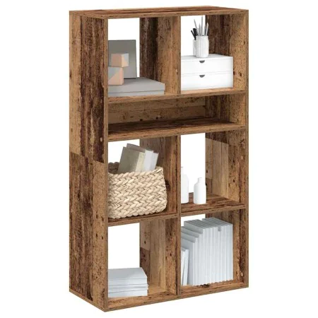 Estantería madera de ingeniería envejecida 66x31x112 cm de , Librerías y estanterías - Ref: Foro24-860308, Precio: 75,48 €, D...
