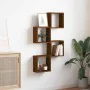 Estantes cubo de pared 4 unidades roble marrón 30x15x30 cm by , Shelves and shelves - Ref: Foro24-815886, Price: 35,96 €, Dis...