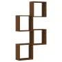 Estantes cubo de pared 4 unidades roble marrón 30x15x30 cm by , Shelves and shelves - Ref: Foro24-815886, Price: 35,96 €, Dis...