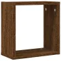 Estantes cubo de pared 4 unidades roble marrón 30x15x30 cm by , Shelves and shelves - Ref: Foro24-815886, Price: 35,96 €, Dis...