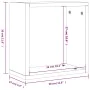 Estantes cubo de pared 4 unidades roble marrón 30x15x30 cm by , Shelves and shelves - Ref: Foro24-815886, Price: 35,96 €, Dis...
