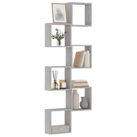 Estantes cubo de pared 6 unidades gris sonoma 30x15x30 cm de , Estantes y estanterías - Ref: Foro24-815884, Precio: 46,45 €, ...