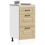 Mueble bajo de cocina Kalmar madera ingeniería de roble sonoma de , Armarios de cocina - Ref: Foro24-854243, Precio: 94,49 €,...