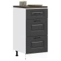 Mueble bajo de cocina Kalmar madera de ingeniería negra von , Küchenschränke - Ref: Foro24-854241, Preis: 92,70 €, Rabatt: %