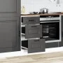 Mueble bajo de cocina Kalmar madera de ingeniería negra von , Küchenschränke - Ref: Foro24-854241, Preis: 92,70 €, Rabatt: %